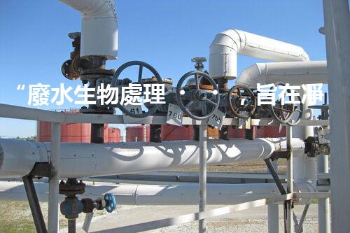 “廢水生物處理，旨在凈化水源，守護(hù)碧水藍(lán)天”